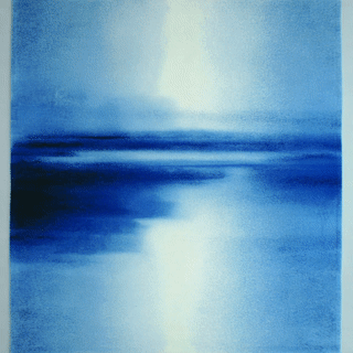 Contemporary Blue Designer Rug 1